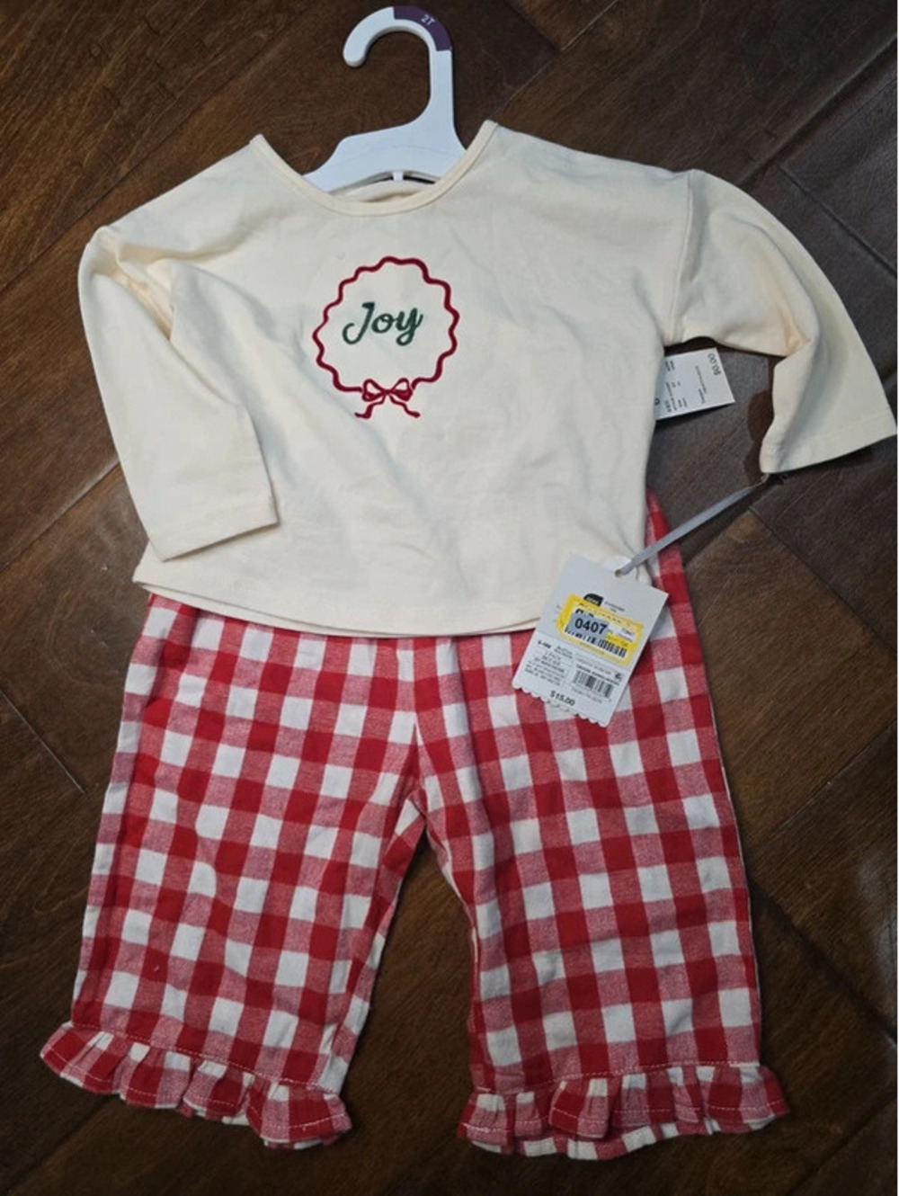 6 to 9m a brand new christmas outfit from cloud island item 407G6